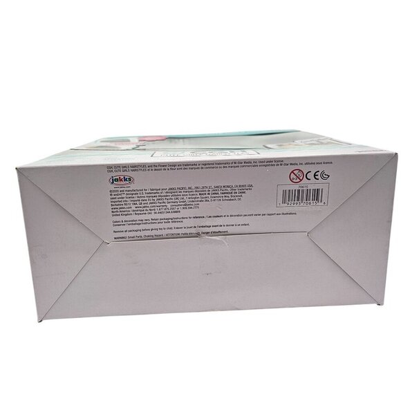 Cute Girls Hairstyles Styling Head Black with Blue Streaks 20 Piece Set NEW! - Picture 8 of 15